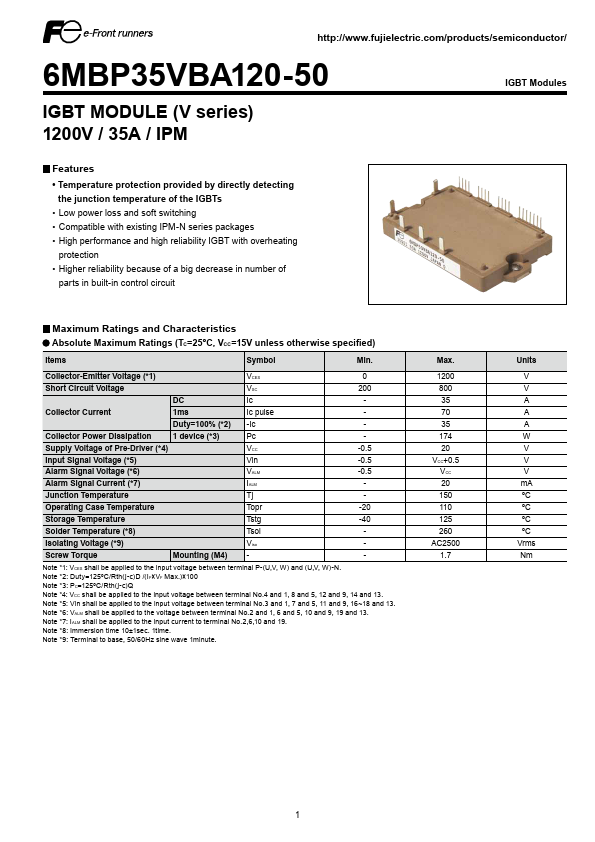 <?=6MBP35VBA120-50?> डेटा पत्रक पीडीएफ