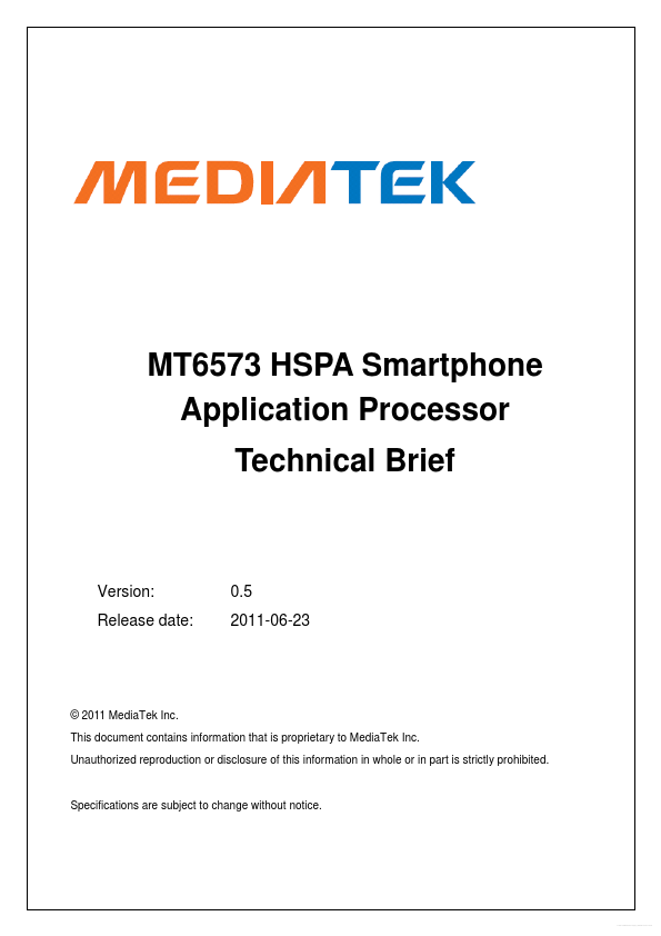 MT6573 MediaTek