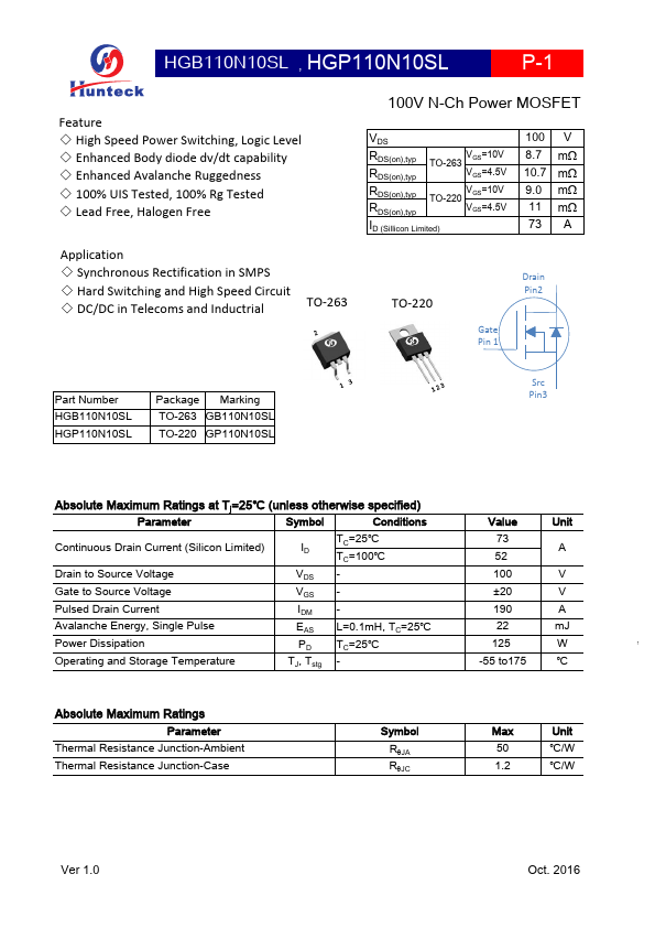 HGB110N10SL