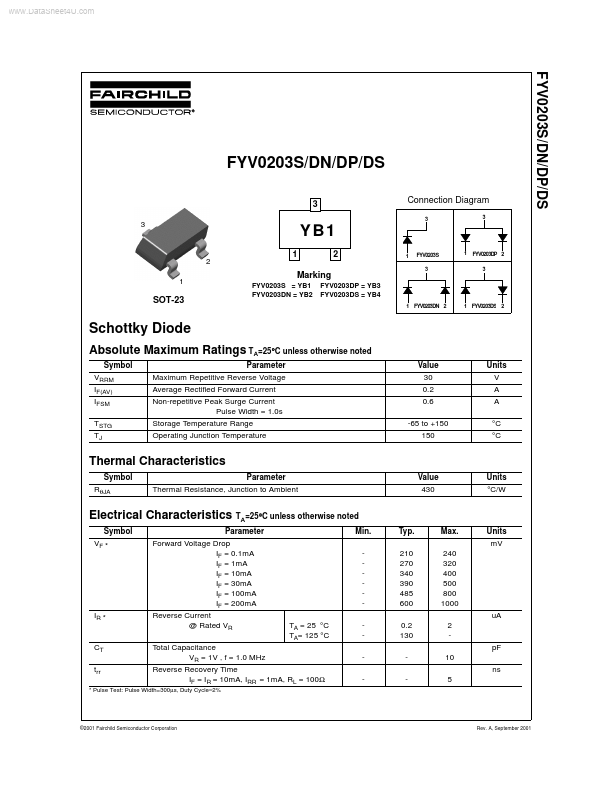 FYV0203DS Fairchild Semiconductor