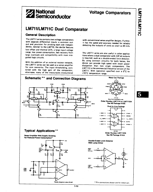 LM711C National Semiconductor
