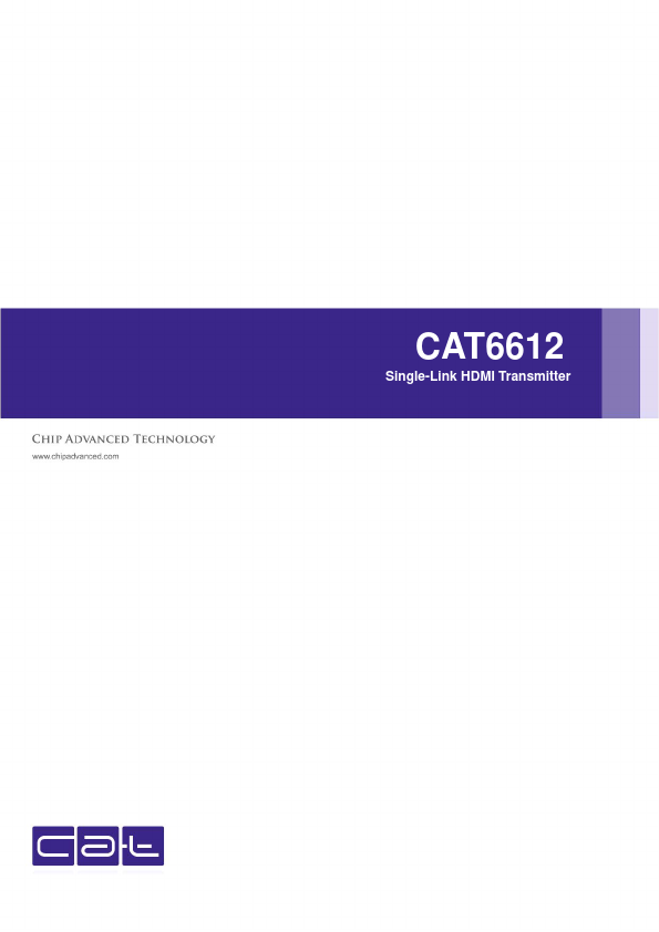 <?=CAT6612?> डेटा पत्रक पीडीएफ