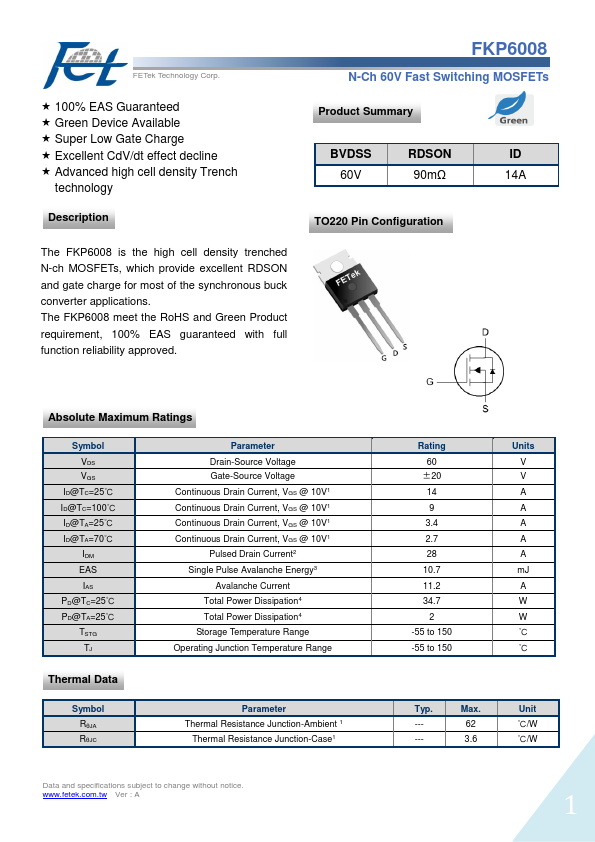 FKP6008 FETek