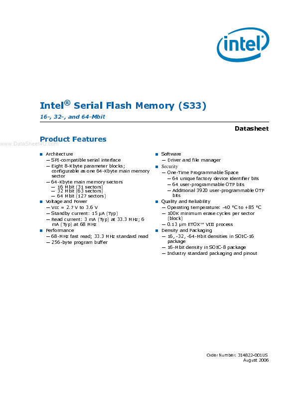 QH25F016S33B8 Intel