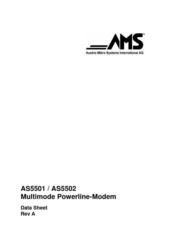 AS5501 austriamicrosystems AG