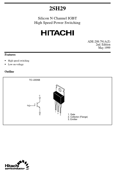 2SH29 Hitachi Semiconductor