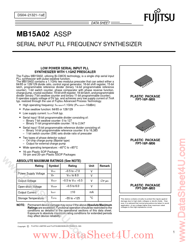MB15A02 Fujitsu Microelectronics