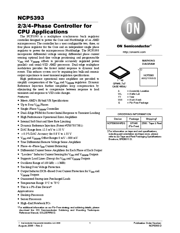 NCP5393 ON Semiconductor