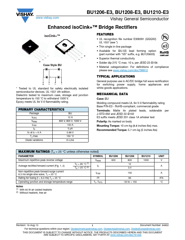 BU1208-E3 Vishay