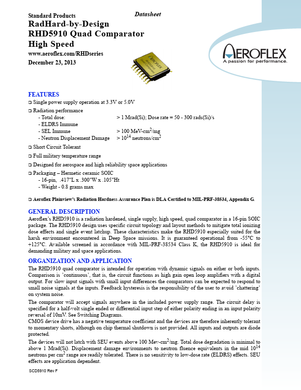 RHD5910 Aeroflex Circuit Technology