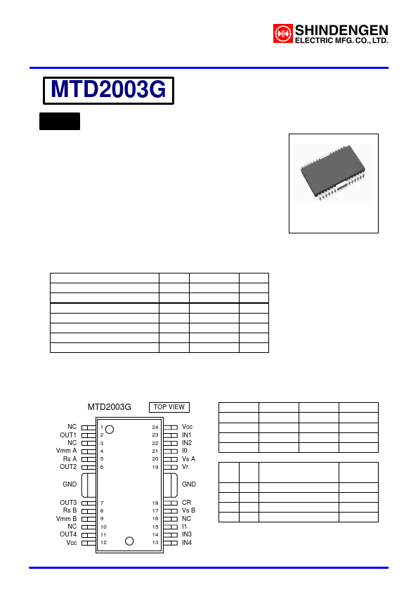 <?=MTD2003G?> डेटा पत्रक पीडीएफ